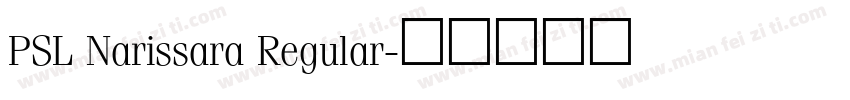 PSL Narissara Regular字体转换